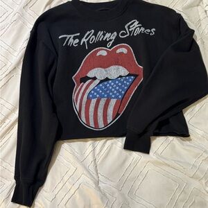 The Rolling Stones Black Graphic Sweatshirt